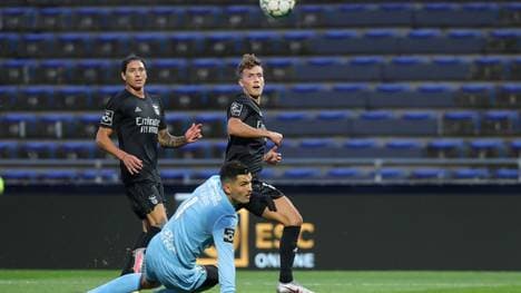 Luca Waldschmidt (r.) und Darwin Nunez verstehen sich auf dem Platz auch ohne Sprache