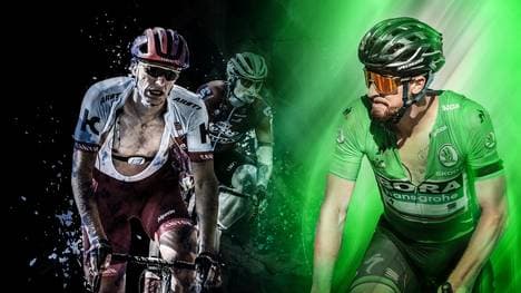 Marcel Kittel und Andre Greipel (l.) sind raus, Peter Sagan (r.) dominiert