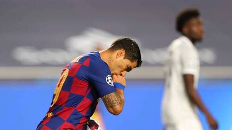 Atletico Madrid ist für Luis Suarez seine sechste Profi-Station nach Nacional Montevideo, FC Groningen, Ajax Amsterdam, FC Liverpool und Barcelona.