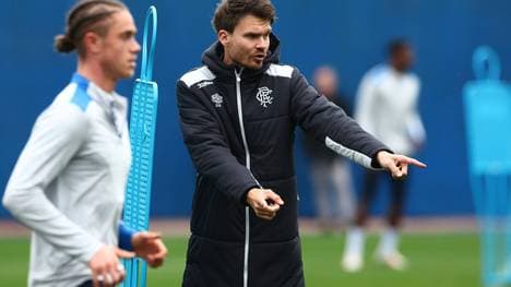 Danny Röhl bei seiner ersten Trainingseinheit