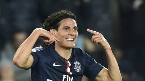 Edinson Cavani freut sich über den Sieg gegen Bordeaux