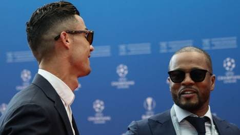 Bei der CL-Auslosung traf Patrice Evra auf seinen alten Teamkollegen Cristiano Ronaldo