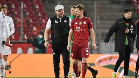 Köln-Trainer Steffen Baumgart (l.) verteidigt Joshua Kimmich