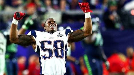 Patriots-Linebacker Darius Fleming gelangen beim Playoffsieg gegen die Chiefs trotz Verletzung zwei Tackles