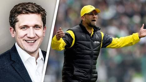 Jürgen Klopp (r.) trainiert Borussia Dortmund