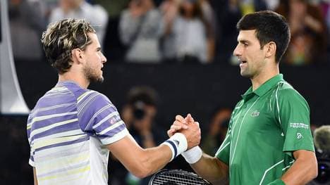 Dominic Thiem und Novak Djokovic bestreiten das erste Halbfinale