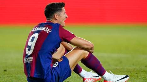 Robert Lewandowski schwächelt aktuell beim FC Barcelona