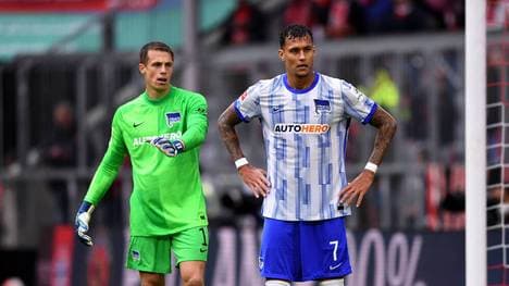 Davie Selke (r.) zieht sich eine schmerzhafte Verletzung zu