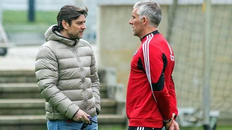 Oliver Kreuzer mit Mirko Slomka