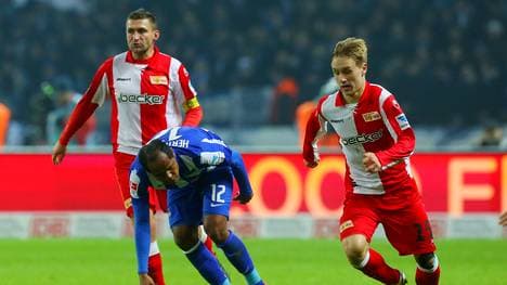 Bjoern Jopek (r.) wechselt von Union Berlin zu Armina Bielefeld