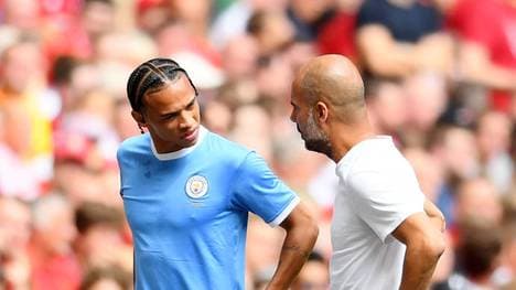 Leroy Sané (l.) fehlt aktuell mit einer Kreuzbandverletzung