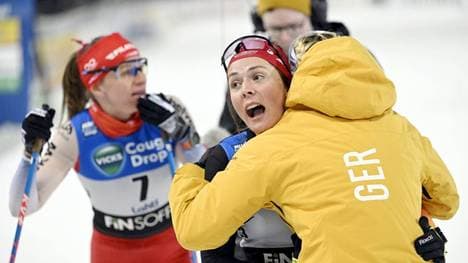 Coletta Rydzek kann es selbst kaum glauben