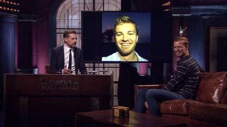 Nico Rosberg sprach bei Circus Halligalli mit Joko Winterscheidt (r.) und Klaas Heufer-Umlauf