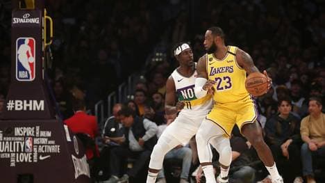 LeBron James war der überragende Mann beim Sieg der Los Angeles Lakers gegen die New Orleans Pelicans