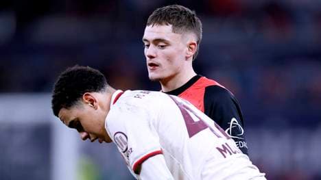 Jamal Musiala (l.) neben Florian Wirtz