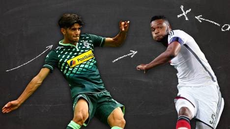 Stehen sich vielleicht bald in einem Bundesligaspiel gegenüber: Mahmoud Dahoud (l.) und Jonathan Tah