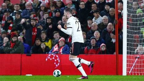 Wout Weghorst darf im Ligapokal gegen Nottingham Forrest über seinen ersten United-Treffer jubeln