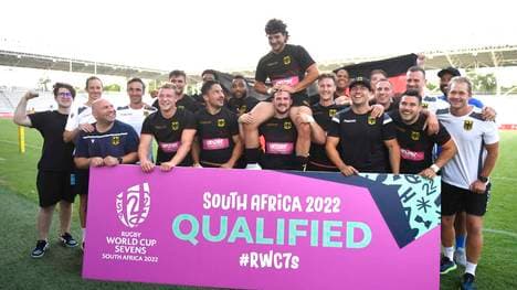 So feiert das deutsche Rugby-Team die WM-Qualifikation