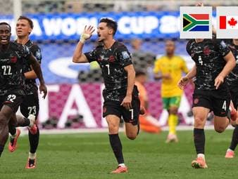 Kanada trifft in der zweiten Minute der Nachspielzeit zum 1:0 und lässt so eine ganze Nation spät aufatmen. Für Südafrika ist es das bittere späte Aus. 