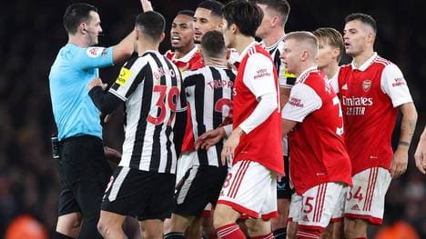 Im Duell zwischen Arsenal und Newcastle United ging es zeitweise hoch her