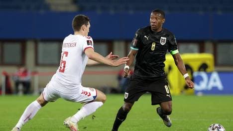 David Alaba (r.) und Österreich gingen gegen Dänemark unter