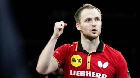 DTTB-Team mit Benedikt Duda im EM-Achtelfinale