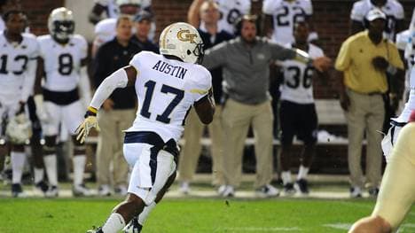 Lance Austin  auf dem Weg zu seinem siegbringenden Touchdown