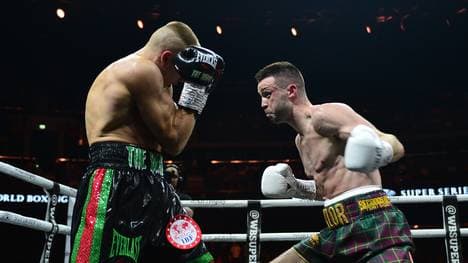 Josh Taylor (r.) besiegte Ivan Baranchyk nach Punkten