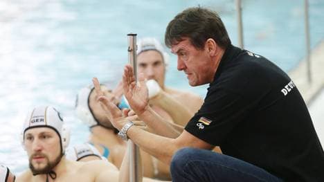 Arno Troost als Bundestrainer der Wasserballer