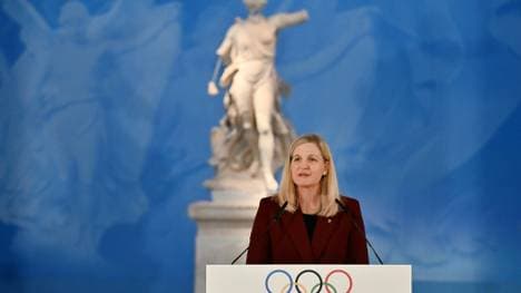 Kirsty Coventry während ihrer Rede