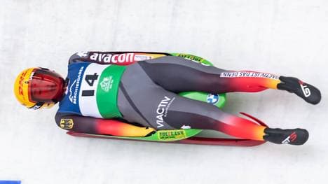 Julia Taubitz fährt zum WM-Sieg
