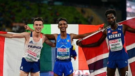 Yemaneberhan Crippa gewinnt die Goldmedaille 