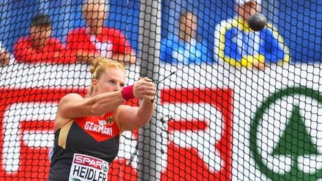 Betty Heidler holte sich die Silbermedaille