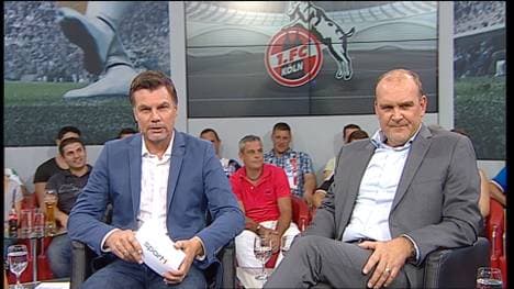 Jörg Schmadtke (r.) zu Gast im Volkswagen Doppelpass