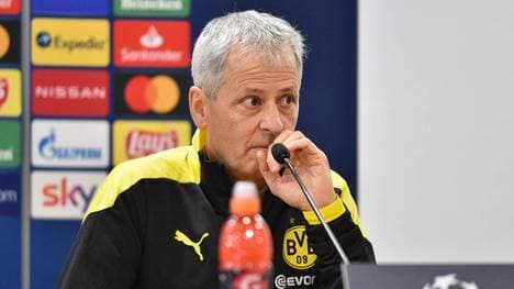 Lucien Favre steht in der PK vor dem Spiel gegen Brügge Rede und Antwort