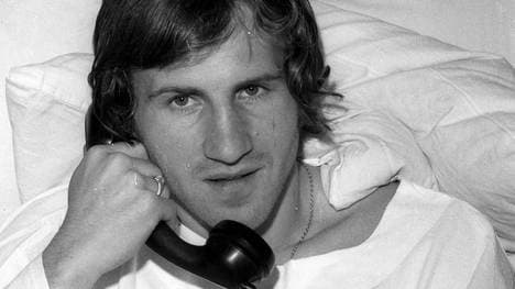 Hans "Buffy" Ettmayer bei einem Fotoshooting 1971