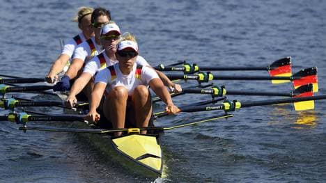 Der deutsche Doppelvierer der Frauen landete auf Platz eins