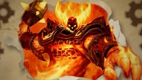Ragnaros der Feuerlord bekommt im aktuellen Hearthstone Patch den  Nerf-Hammer zu spüren.