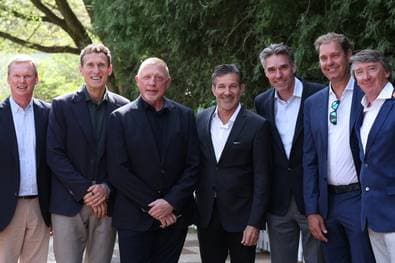 Becker und Stich bei Gedenkfeier