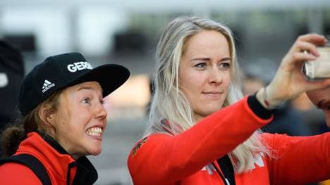 Laura Dahlmeier (l.) ist beim Sporthilfe Club der Besten dabei