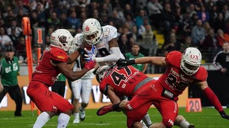 Die Schwäbisch Hall Unicorns verloren im German Bowl 2019 gegen die Braunschweig NewYorker Lions