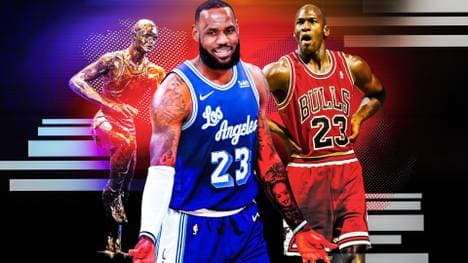 LeBron James (l.) hat mit ähnlichen Problemem zu kämpfen wie einst Michael Jordan