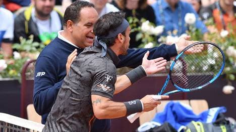 Fabio Fognini beleidigt beim Tennis-Turnier in Rom den Schiedsrichter