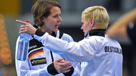 Grit Jurack (l.) tritt als Teammanagerin der deutschen Frauen zurück