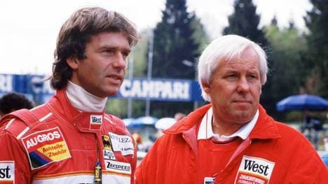 Christian Danner (li.) fuhr für Teamchef Erich Zakowski (Zakspeed) in der Formel 1