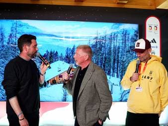 Boris Becker war im Deutschen Haus in Cortina. Dort blickt er auf seine olympischen Highlights zurück. 