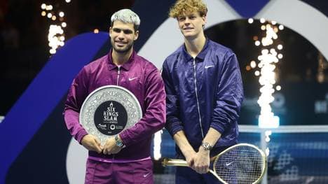 Sinner und Alcaraz (l.) spielen in Südkorea
