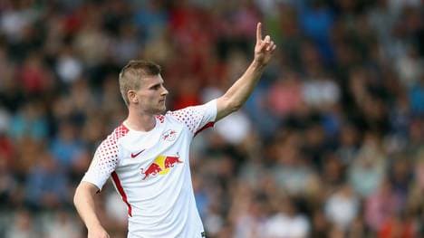 Timo Werner von RB Leipzig ist seit seiner Schwalbe gegen Schalke 04 in Ungnade gefallen
