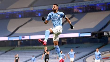 Riyad Mahrez ist gegen den FC Burnley mit einem Dreierpack der Mann des Spiels