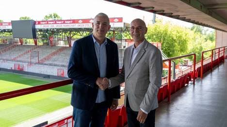 Zingler (l.) führt den Verein seit 2004